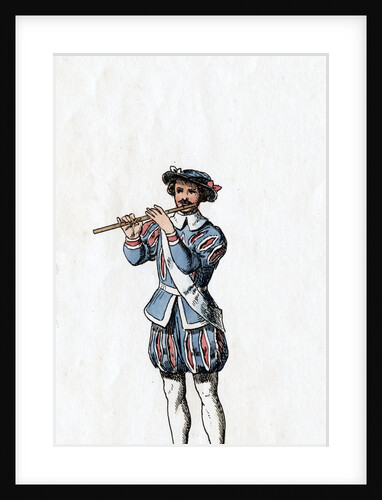 Musician, costume design for Shakespeare's play, Henry VIII by Anonymous