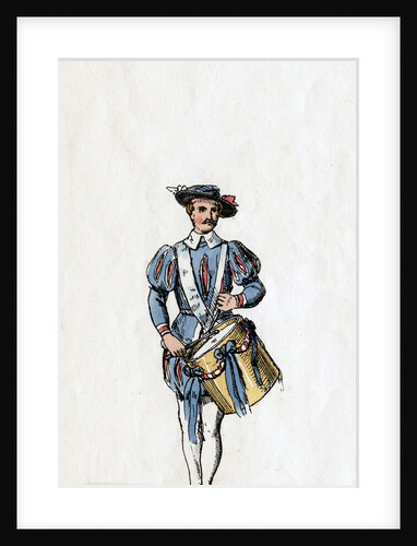 Musician, costume design for Shakespeare's play, Henry VIII by Anonymous