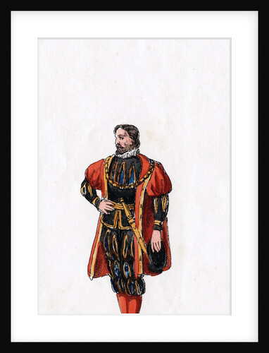 Nobleman, costume design for Shakespeare's play, Henry VIII by Anonymous