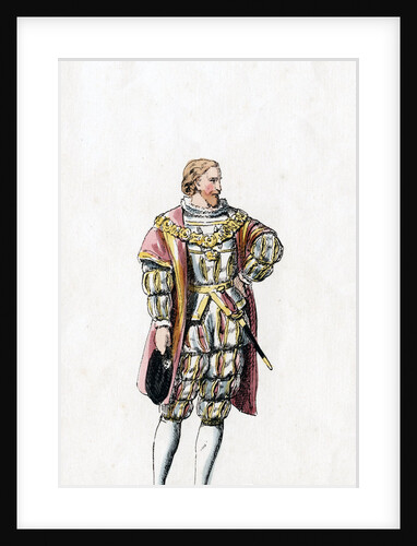 Sir Henry Guildford, costume design for Shakespeare's play, Henry VIII by Anonymous