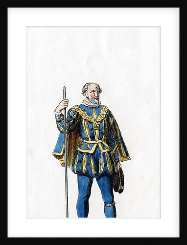 Lord treasurer, costume design for Shakespeare's play, Henry VIII by Anonymous