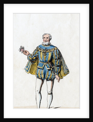 Sir William Sands, costume design for Shakespeare's play, Henry VIII by Anonymous