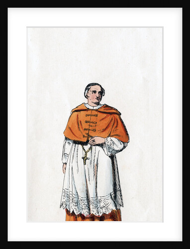 Cardinal Wolsey, costume design for Shakespeare's play, Henry VIII by Anonymous