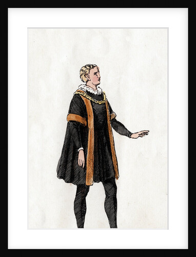 Thomas Cromwell, costume design for Shakespeare's play, Henry VIII by Anonymous