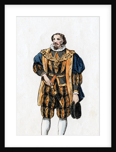 Sir Thomas Lovell, costume design for Shakespeare's play, Henry VIII by Anonymous