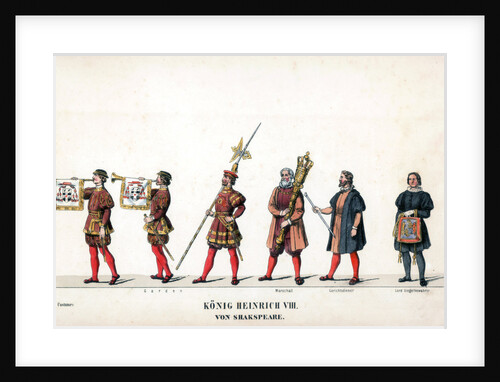 Theatre costume design for Shakespeare's play, Henry VIII by Anonymous