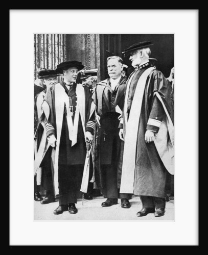 The Prince of Wales and Admiral William Sims, Cambridge by Anonymous