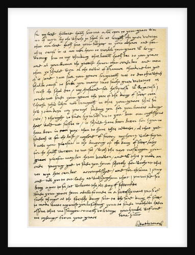 Letter from Queen Catherine of Aragon to her husband Henry VIII by Catherine of Aragon