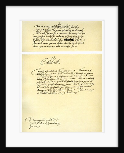 Documents signed by Charles I by Charles I