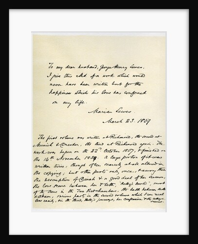 Original manuscript of Adam Bede by George Eliot