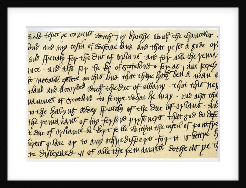 Portion of a letter from Henry V by Henry V