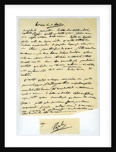 Letter from Napoleon Bonaparte to his brother Joseph by Napoleon Bonaparte I