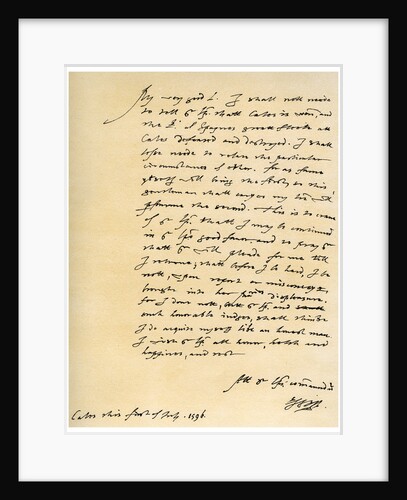 Letter from Robert Devereux, Earl of Essex, to William Cecil, 1st July 1596 by Robert Devereux