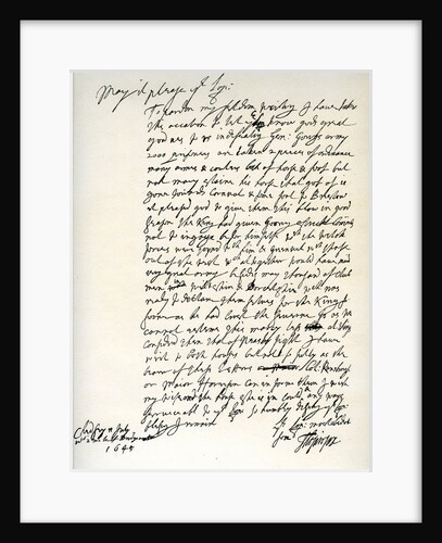 Letter from Oliver Cromwell to William Lenthall by Oliver Cromwell