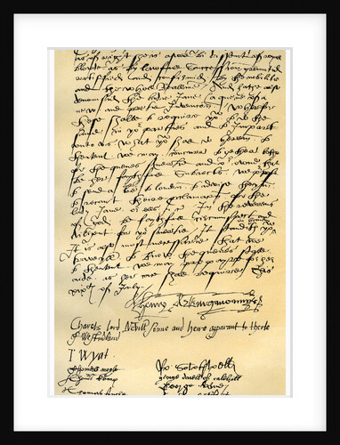 Letter from Henry Neville and others by Henry Neville