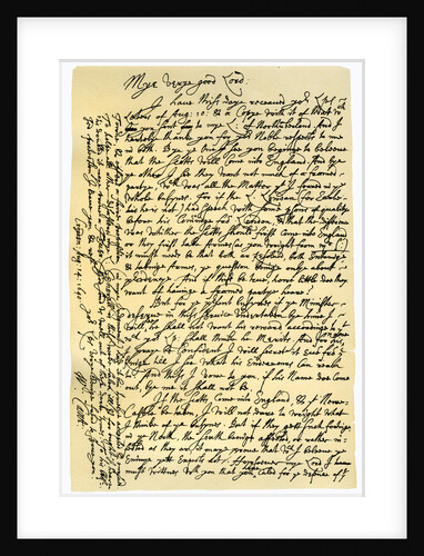 Letter from William Laud, Archbishop of Canterbury to Edward Conway by William Laud