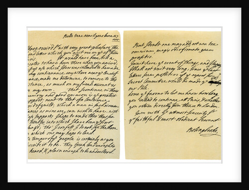 Letter from Henry St John to George Clarke by Henry St John