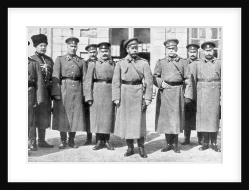 Tsar Nicholas II of Russia and his generals and staff by Anonymous