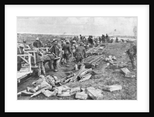 Wounded evacuation point, Vimy, France, First World War, April 1917 by Anonymous