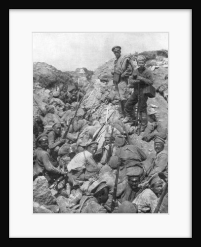 Russian troops waiting for the signal, Ternopil, Ukraine, First World War by Anonymous