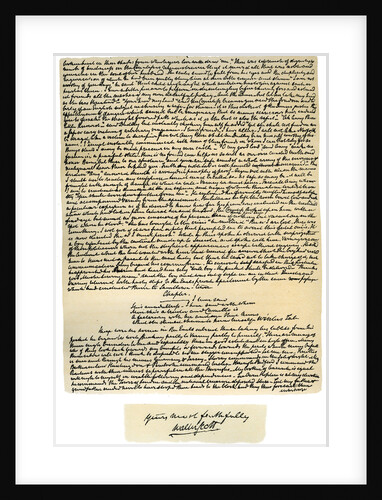 Manuscript of Kenilworth, first published in 1821 by Sir Walter Scott