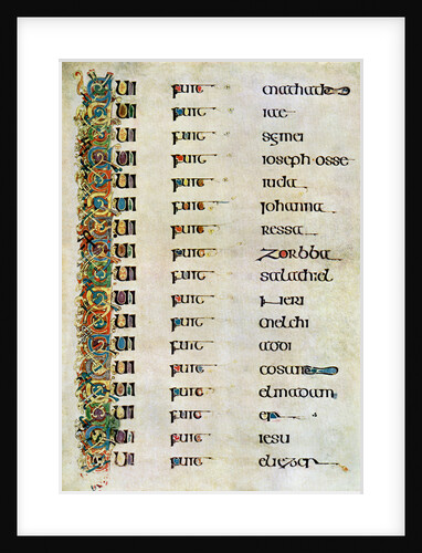 The Genealogy of Christ, 800 AD by Anonymous