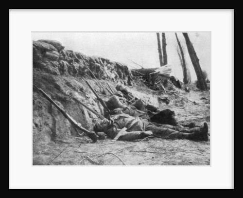 French Zouave infantry killed by gas, Second Battle of Ypres, Belgium by Anonymous