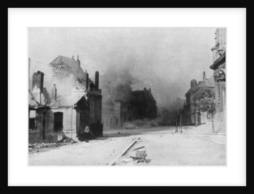 The ruins of Cambrai, France, First World War by Anonymous