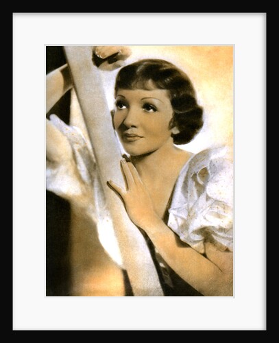 Claudette Colbert, French born American actress by Anonymous