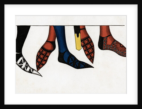The hose and shoes worn by princes at the court of Edward III by Henry Shaw