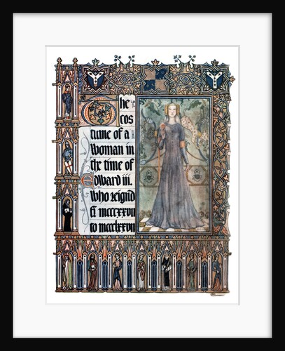 The costume of a woman in the reign of Edward III by Anonymous