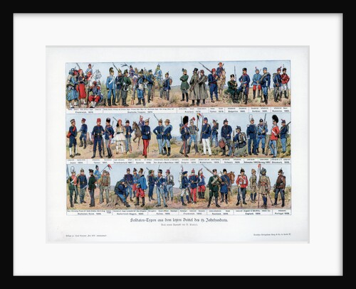 Types of soldiers from the end of the 19th century by Richard Knotel