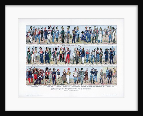 Types of soldiers from the middle of the 19th century by Richard Knotel