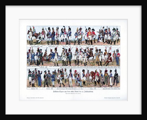 Types of soldiers from the first half of the 19th century by Richard Knotel