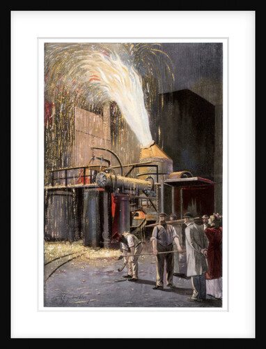 Decarburisation of pig iron in a Bessemer converter by Gehrke