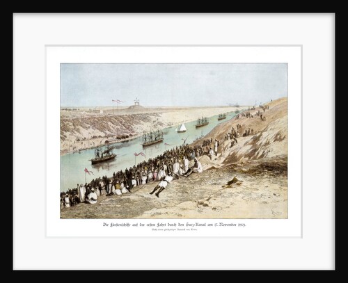 The inauguration of the Suez Canal by Edouard Riou