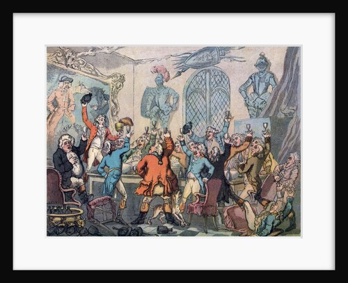 The Dinner, Humours of Fox Hunting by Thomas Rowlandson