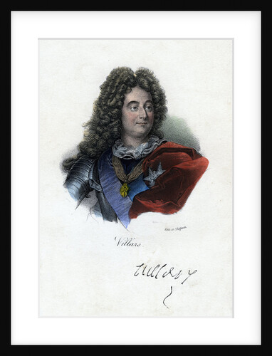 Claude Louis Hector de Villars, French general by Delpech