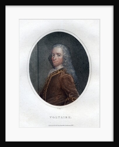 Francois Marie Arouet Voltaire, 18th century French writer and satirist by J Pass
