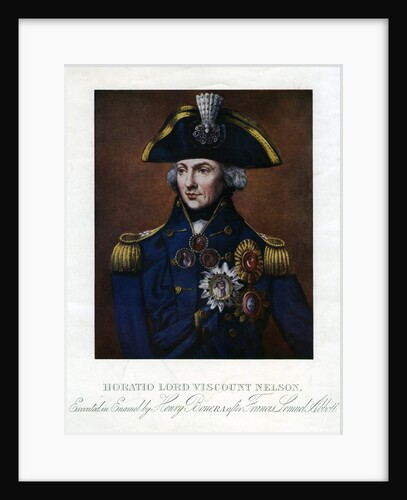 Horatio Nelson, 1st Viscount Nelson, English naval commander by Henry Bone