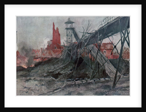 'The Mines of Liévin: Calonne Pit', Artois, France, World War I by Francois Flameng