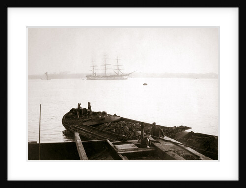 Barge loaded with freight, Rotterdam by James Batkin