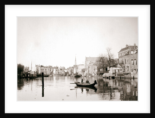 Boat on the canal, Dordrecht, Netherlands by James Batkin