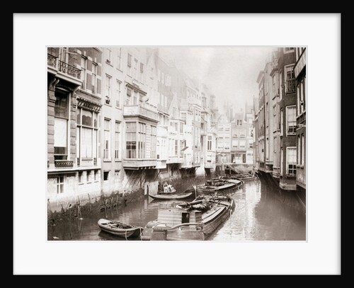 Boats on the canal, Amsterdam by James Batkin