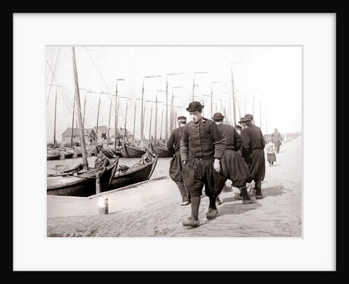 Men in traditional dress, Marken Island, Netherlands by James Batkin