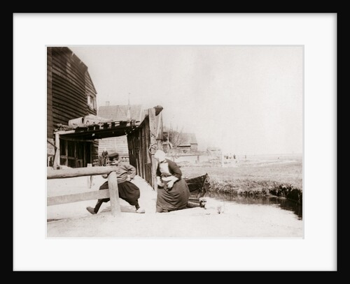 Children playing, Marken Island, Netherlands by James Batkin