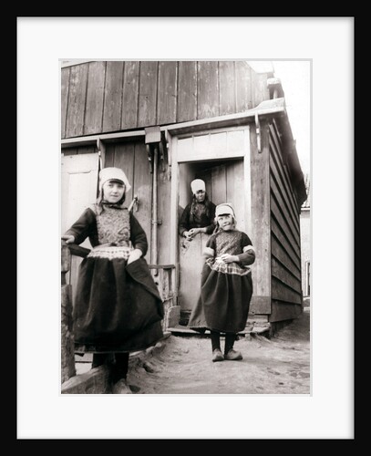 Girls in traditional dress, Marken Island, Netherlands by James Batkin