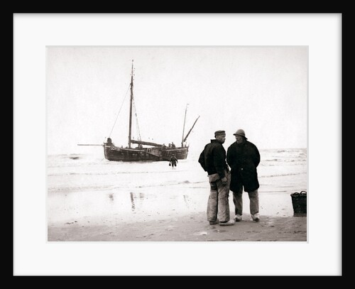 Men on the shore, Scheveningen, Netherlands by James Batkin