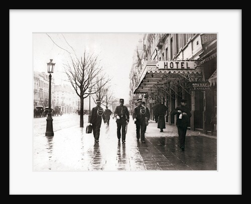 Guards on the street, Brussels by James Batkin