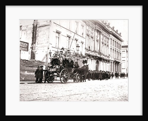 Horse-drawn hearse, Antwerp by James Batkin